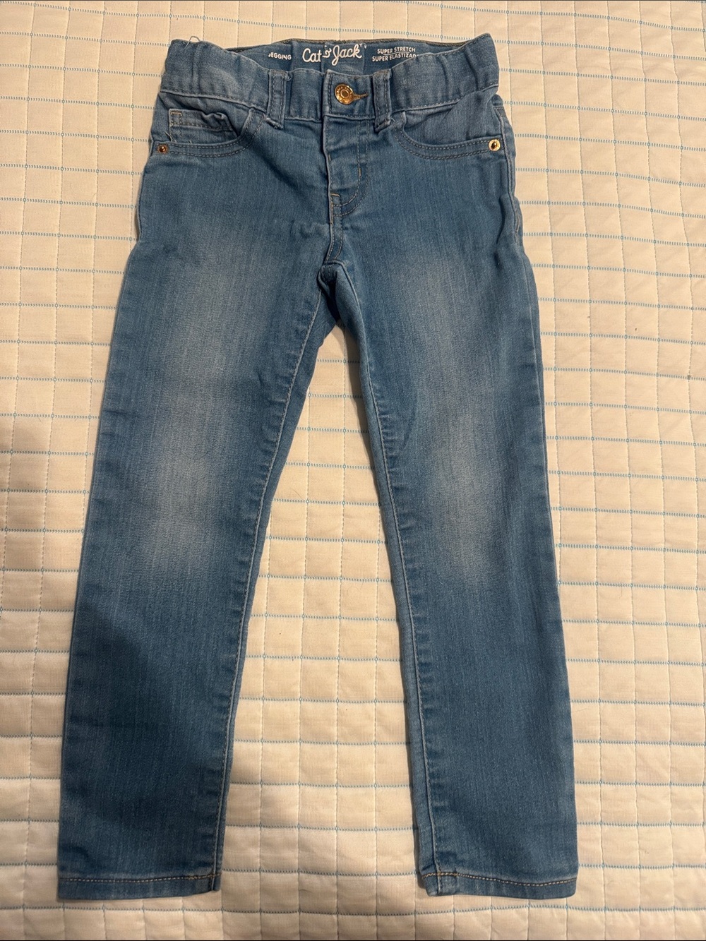 Cat & Jack super stretch Jegging Blue Skinny Jeans girl 4T